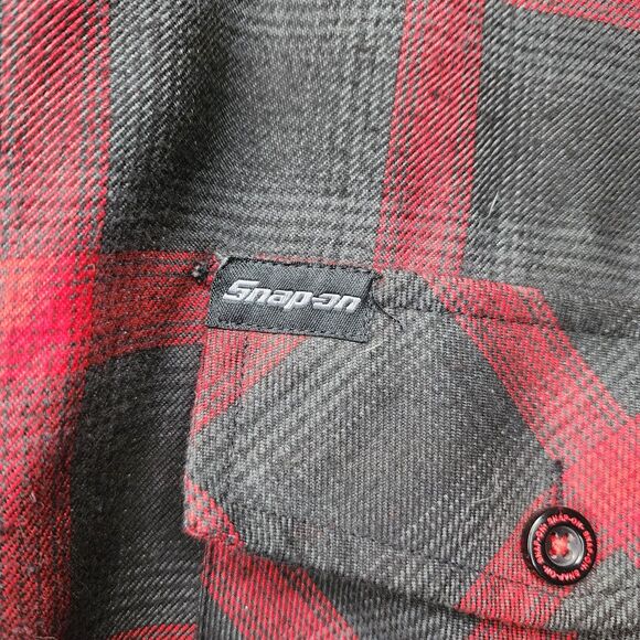 Dixxon Flannel Shirt Snap On Tools Limited Edition Red Black Plaid Mens 2XL XXL - Picture 3 of 12
